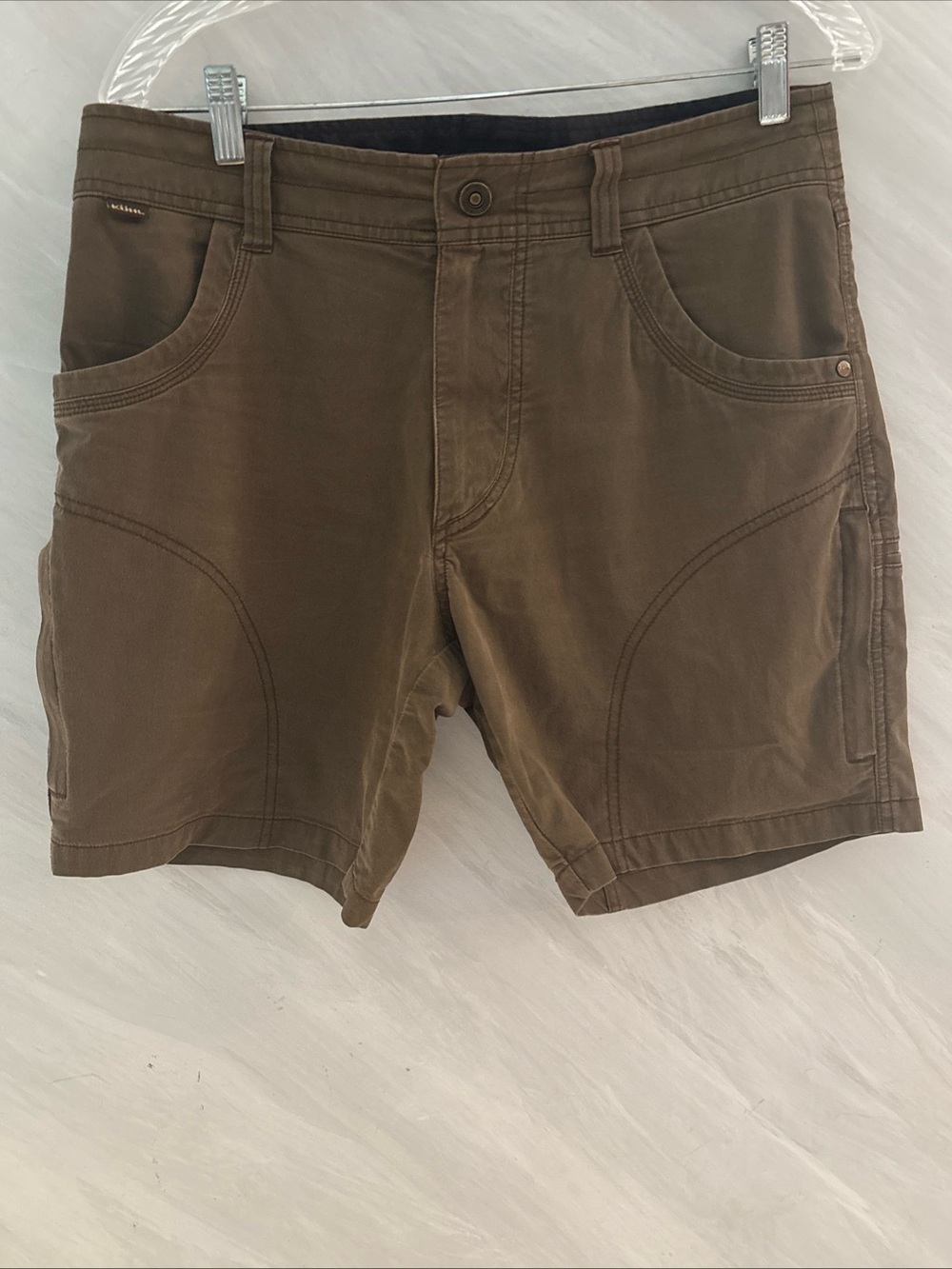 KUHL Men’s 32x8 Men’s Ramblr Hiking Stretch Vintage Patina Shorts Outdoors Trail